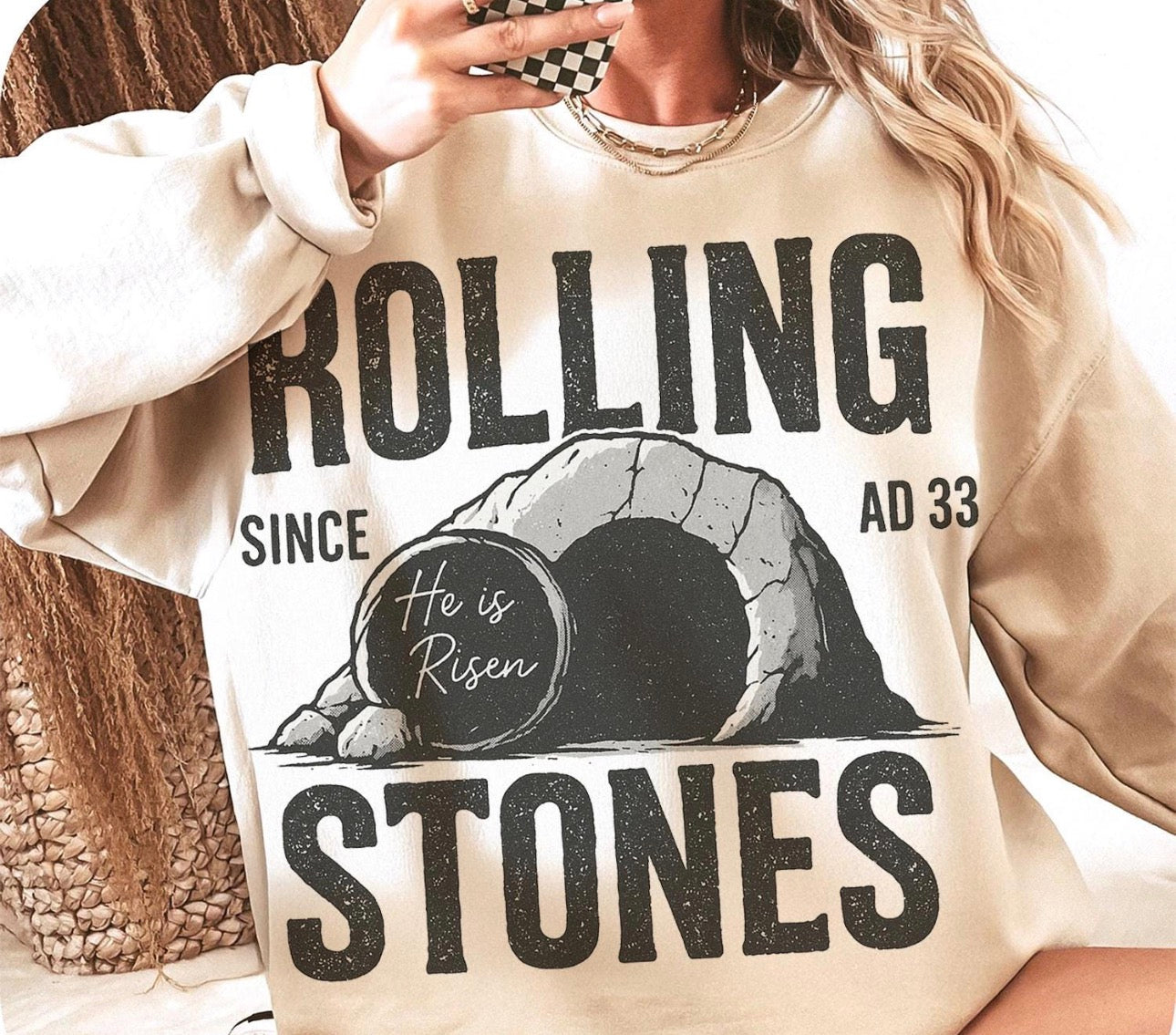 Rolling Stones since AD 33 crewneck