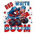 boys spiderman 4th of July t-shirt