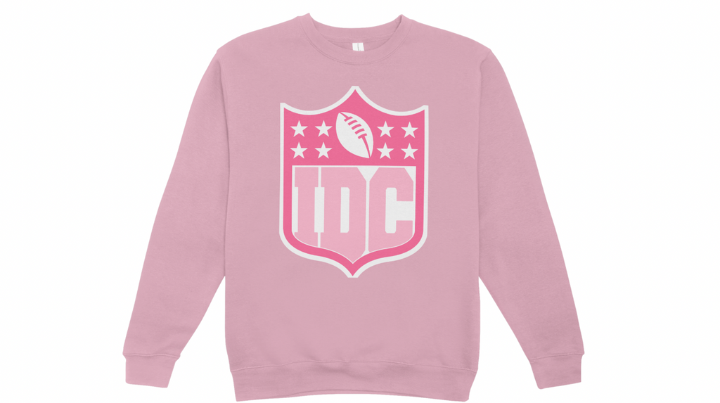 Football Sweatshirt / IDC / Girly football crewneck