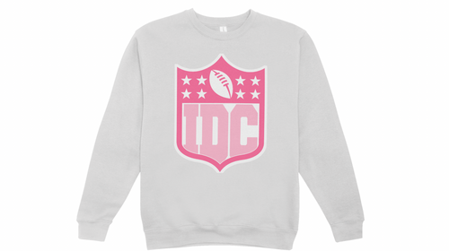 Football Sweatshirt / IDC / Girly football crewneck